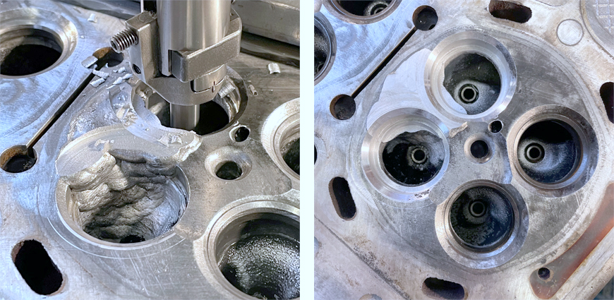 Spawanie i Porting Głowic Aluminiowych