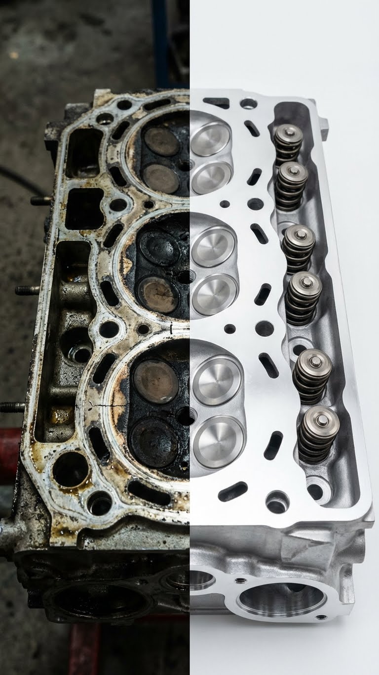 Regeneracja Głowicy Przed Po Naprawie Poznań